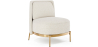Buy Designer Armchair - Upholstered in Bouclé Fabric - Sabah White 61015 - prices