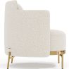 Buy Designer Armchair - Upholstered in Bouclé Fabric - Hynu White 61017 in the United Kingdom