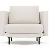 Buy Designer Armchair - Upholstered in Bouclé Fabric - Nagar White 61019 - in the UK