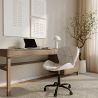 Buy PU Upholstered Office Chair - Black Winka Frame White 61049 - prices