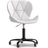 Buy PU Upholstered Office Chair - Black Winka Frame White 61049 - in the UK