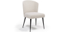Buy Dining Chair - Upholstered in Bouclé Fabric - Yerne White 61053 - prices