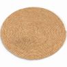Buy Round Jute Rug - Boho Bali - 120 CM - Nisha Natural 61071 - in the UK