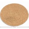 Buy Round Jute Rug - Boho Bali - 120 CM - Nisha Natural 61071 in the United Kingdom