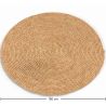 Buy Round Jute Rug - Boho Bali - 180 CM - Nisha Natural 61073 in the United Kingdom