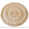 Buy Round Jute Rug - Boho Bali - 100 CM - Nylah Natural 61083 in the United Kingdom