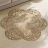 Buy Round Jute Rug - Boho Bali - 100 CM - Bacu Natural 61092 in the United Kingdom