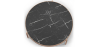 Buy Black Marble Coffee Table - 90cm Diameter - Louy Black 61094 home delivery