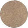 Buy Round Jute Rug - Boho Bali - 100 CM - Jenón Natural 61086 - in the UK