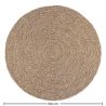 Buy Round Jute Rug - Boho Bali - 100 CM - Jenón Natural 61086 in the United Kingdom