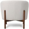 Buy Bouclé Fabric and Wood Armchair - Ebbe White 61135 home delivery
