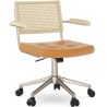 Buy Rattan Office Chair - Swivel - Sembra Brown 61143 in the United Kingdom