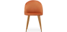 Buy Dining Chair - Upholstered in Velvet - Backrest with Pattern - Bennett Reddish orange 61146 - in the UK