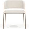 Buy Dining chair - Upholstered in Bouclé Fabric - Manar White 61152 - in the UK