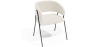 Buy Dining chair - Upholstered in Bouclé Fabric - Manar White 61153 in the United Kingdom