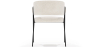 Buy Dining chair - Upholstered in Bouclé Fabric - Manar White 61153 with a guarantee