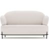 Buy 2/3-Seater Sofa - Upholstered in Bouclé Fabric - Munum White 61155 - in the UK