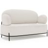 Buy 2/3-Seater Sofa - Upholstered in Bouclé Fabric - Munum White 61155 at MyFaktory