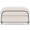 Buy 2/3-Seater Sofa - Upholstered in Bouclé Fabric - Munum White 61155 with a guarantee