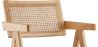 Buy Dining Chair in Cane Rattan - with Armrests - Leru Natural wood 61162 at MyFaktory