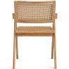 Buy Dining Chair in Cane Rattan - with Armrests - Leru Natural wood 61162 - in the UK