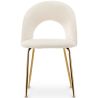 Buy Dining Chair - Upholstered in Bouclé Fabric - Maeve White 61167 - in the UK