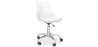 Buy Tulip swivel office chair with wheels White 58487 in the United Kingdom