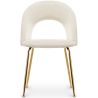Buy Dining Chair - Upholstered in Velvet - Maeve Cream 61168 - in the UK