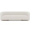 Buy 4/5 Seater Sofa - Bouclé Fabric Upholstery - Treya White 60662 - in the UK