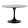 Buy Round Fiberglass Tulipa Table - 120cm Black 15418 - in the UK