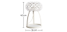 Buy Crystal Table Lamp 35cm  Transparent 53530 in the United Kingdom
