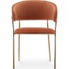Buy Dining chair - Upholstered in Velvet - Lona Light grey 61147 - in the UK