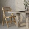 Buy Folding Wooden Rattan Dining Chair -Bama Natural wood 61157 in the United Kingdom