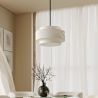 Buy Ceiling Pendant Lamp - Fabric Shade - Sime Black 60681 at MyFaktory
