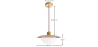 Buy Ceiling Pendant Lamp - Wood - Hapa Natural 61218 - prices