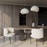 Buy Resin Pendant Lamp - 40CM - Moon White 60671 in the United Kingdom