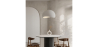 Buy Resin Pendant Lamp - 50CM - Moon White 60672 - prices