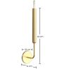 Buy Wall Sconce Candle Lamp in Gold - Reine Aged Gold 60666 - prices
