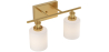 Buy Wall Lamp Aged Gold - 2-Light Wall Sconce - Jhana Aged Gold 60684 - in the UK