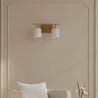 Buy Wall Lamp Aged Gold - 2-Light Wall Sconce - Jhana Aged Gold 60684 at MyFaktory