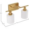 Buy Wall Lamp Aged Gold - 2-Light Wall Sconce - Jhana Aged Gold 60684 in the United Kingdom