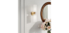 Buy Wall Lamp Aged Gold - 2-Light Wall Sconce - Ouna Aged Gold 60683 - prices