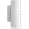 Buy Wall Lamp - Metal Sconce - Leta White 60686 - in the UK