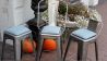 Buy Cushion for Square Stool - Faux Leather - Bistrot  Light brown 61221 at MyFaktory
