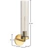 Buy Wall Sconce Candlestick Lamp - Gold - Pryi Aged Gold 60669 - in the UK