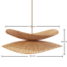 Buy Rattan Hanging Lamp - Boho Bali - Futaw Natural 61225 - in the UK