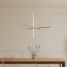 Buy Designer LED Pendant Lamp - Queme Gold 61228 - in the UK