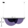 Buy Pendant Lamp - Modern Design - Dere Blue 61232 with a guarantee