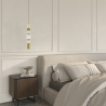 Buy Design Pendant Lamp - LED - Loraina Gold 61253 - in the UK