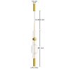 Buy Design Pendant Lamp - LED - Loraina Gold 61253 - in the UK